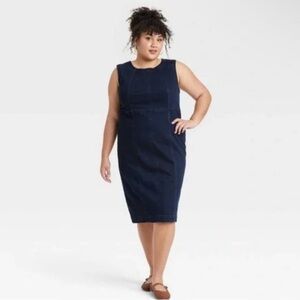 Ava & Viv Navy Midi Dress